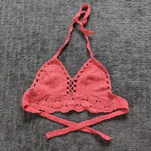 Solaris Style knit crochet bralette crop top 3/$20